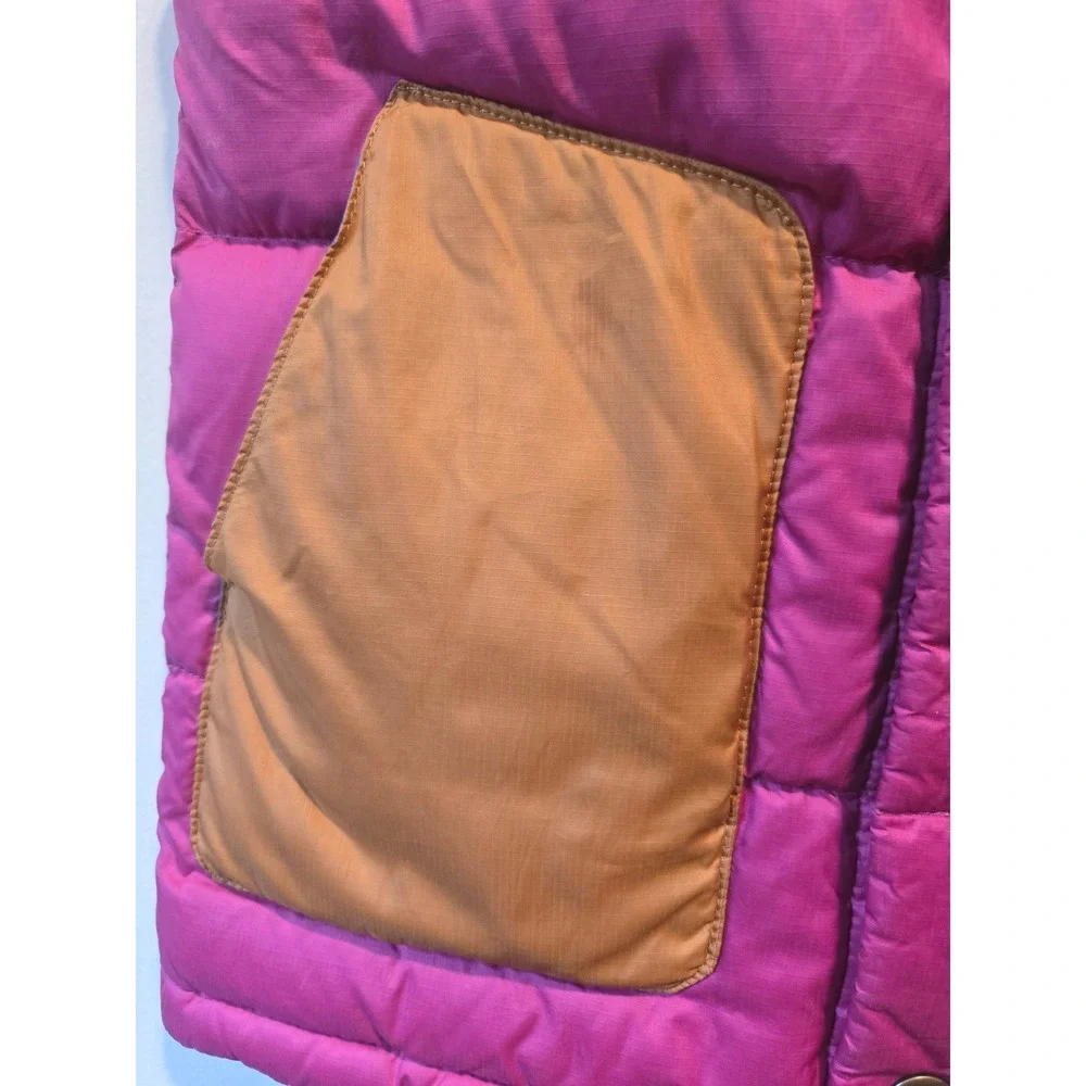 Patagonia Kids Bivy Down Vest Pink Blue Colorblock Puffer 5T 60507